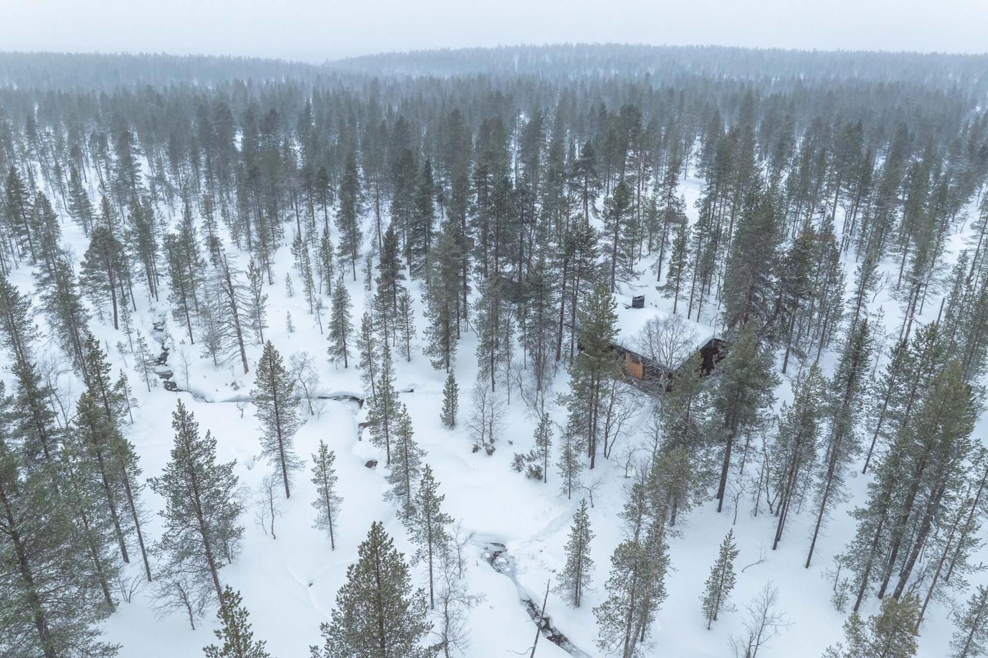 Kuukkeli Log Houses Aurora Cabin - Jaspis Saariselka Exterior foto