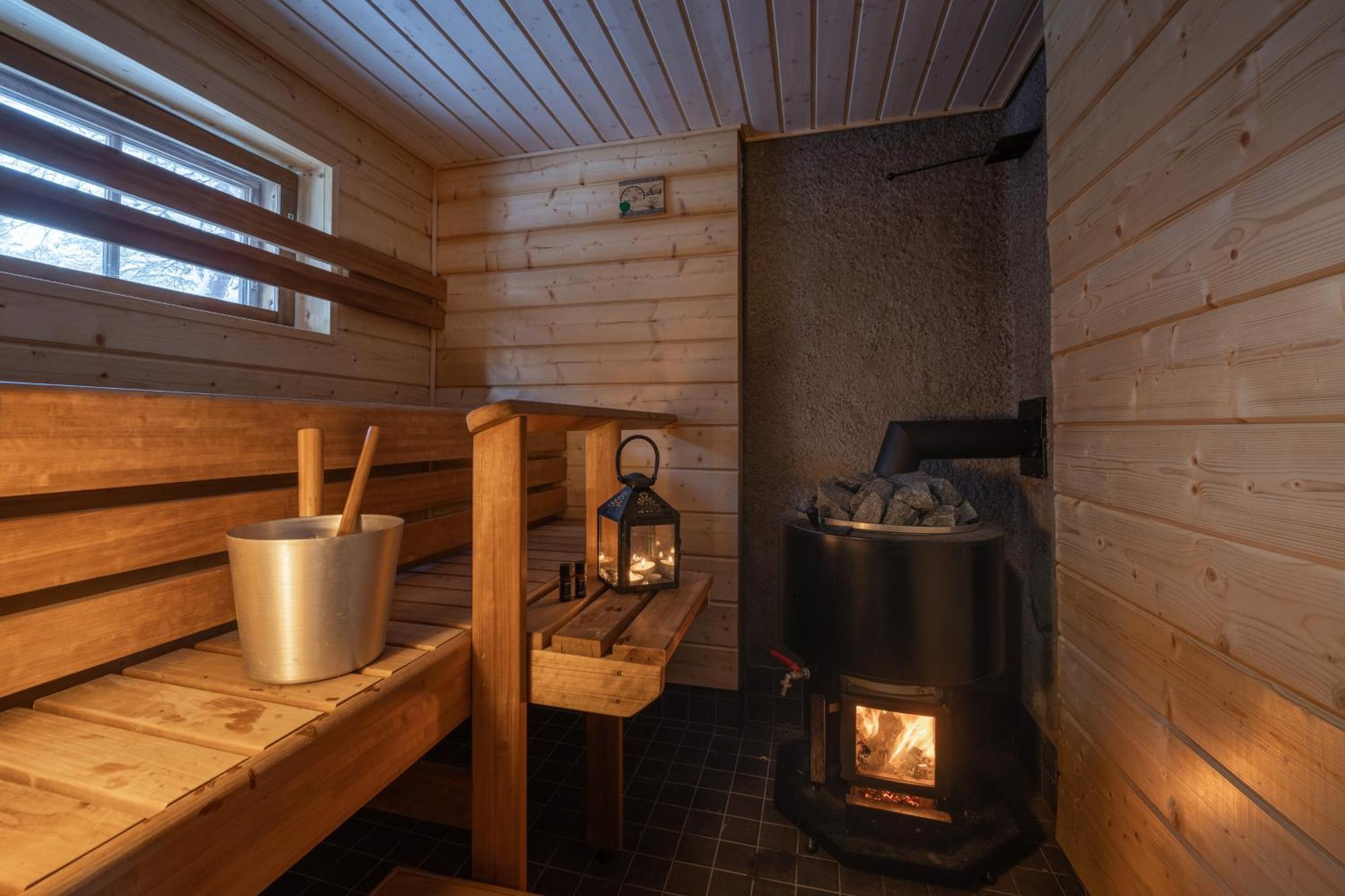 Kuukkeli Log Houses Aurora Cabin - Jaspis Saariselka Exterior foto